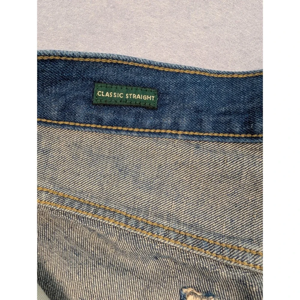 J.Crew Classic Summer Weight Jeans Mens 36x30 Blue Cotton Linen NWT Orig $178